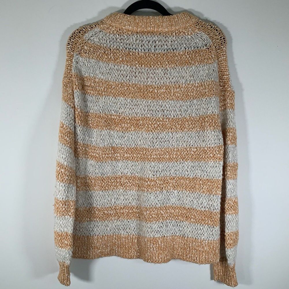 Madewell Sweater Women’s Small Striped Open Knit Wool Blend - Picture 5 of 6